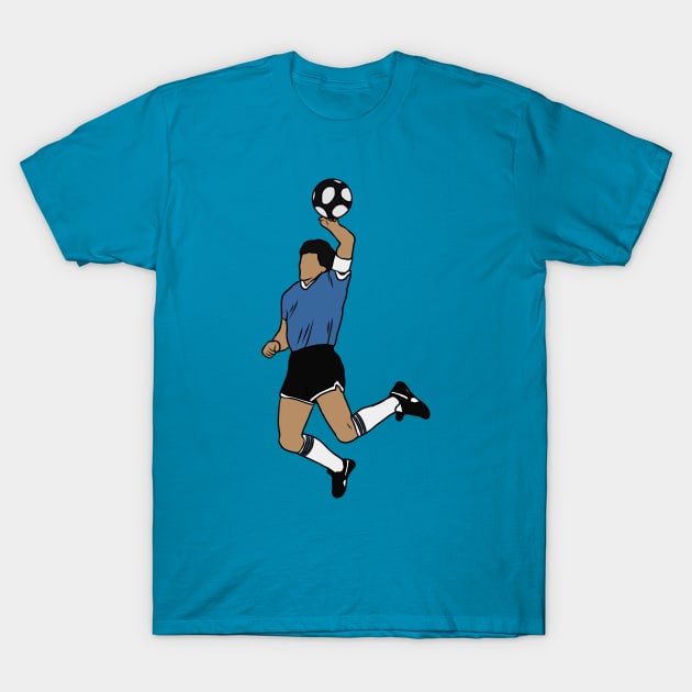 Maradona Hand Of God T-Shirt by rattraptees